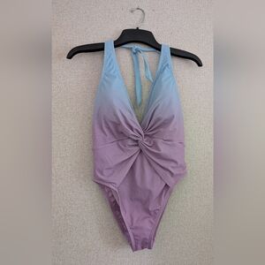 Shade & Shore One Piece Swimsuit - Blue and Purple